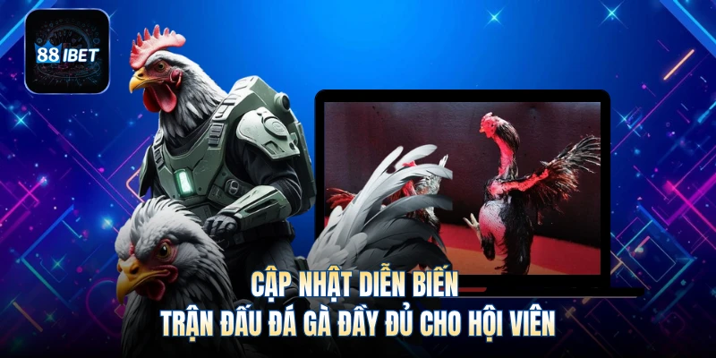 Cập nhật diễn biến trận đấu đá gà đầy đủ cho hội viên