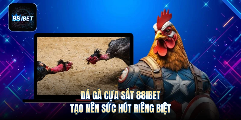 Đá gà cựa sắt 88IBET tạo nên sức hút riêng biệt