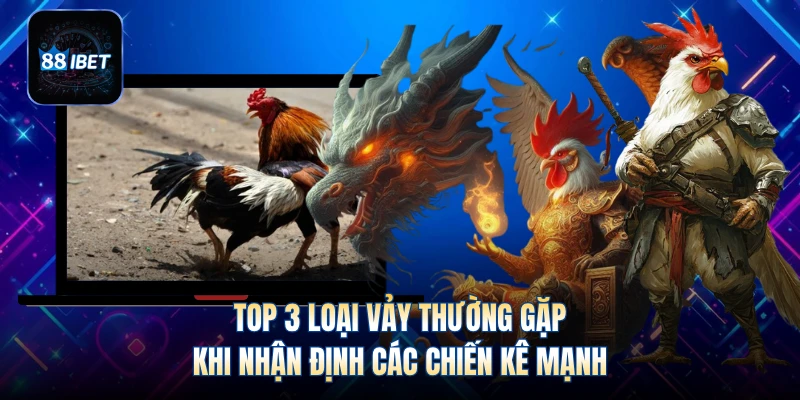 Top 3 loại vảy thường gặp khi nhận định các chiến kê mạnh